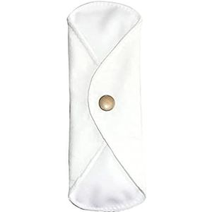 Wasbare maandverband NACHT biologisch katoen wit fleece | TOUDOO NATURA