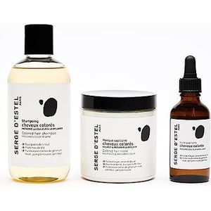 SERGE D'ESTEL PARIS Verzorgingsroutin Gekleurd Haar 550ml Verlengt en Behoudt de Vegetale Kleur Geeft Glans en Hydratatie 100% Vegan Gemaakt in Parijs