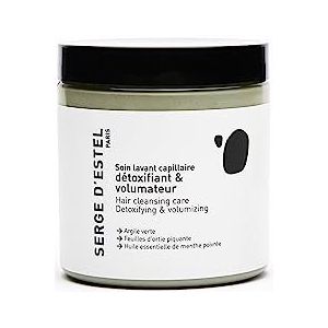 SERGE D'ESTEL PARIS Vet Haar Masker Ontgiftende en Volumiserende Haarverzorging 250g Shampoo - Zuiverend Masker Vette Hoofdhuid Balanceren en Geeft Volume en Glans 100% Vegan Verzorging