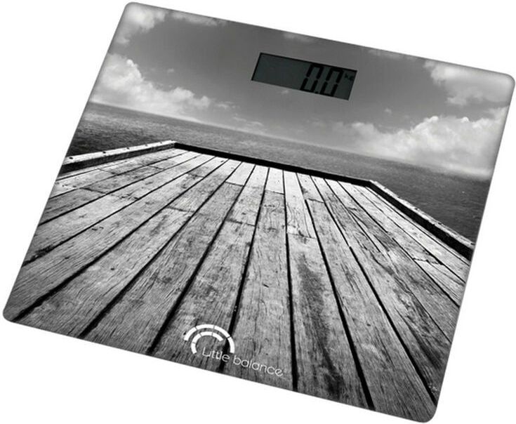 Little Balance - Digitale Personenweegschaal - Bruin - 180 kg - LCD-scherm