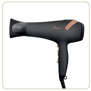 LITTLE BALANCE 8626 Ionic Style Luxe, haardroger, ionentechnologie, 3 temperaturen, 2 snelheden, 2 accessoires, 2200 W, zwart