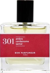 Bon Parfumeur Eau de Parfum 301 sandelhout, amber cardemom, parfum, voor dames en heren, barnsteen en kruidig, verstuiver (30 ml)