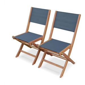 sweeek - Set van twee houten klapstoelen