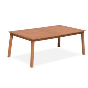 sweeek - Uitschuifbare tuintafel 200-250-300m eucalyptus hout