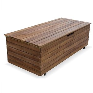 sweeek - Houten tuin opbergbox saragosse, 107x49cm