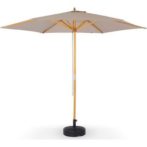 sweeek - Houten ronde parasol Ø 290cm - Cabourg