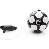 Senseball Voetbal - Techniekbal aan koord - Skillbal - Voetbaltrainer - Trainingsbal - Wit / Zwart | Maat: 3