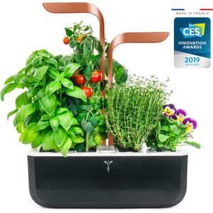 Véritable® GARDEN CLASSIC - Kweektafel - Slimme Kruidenpot Met Bewateringssysteem en Adapt LED Licht - Plantenbak - Kruidenbak - Inclusief 4 Lingots® kruiden navulling - Zwart