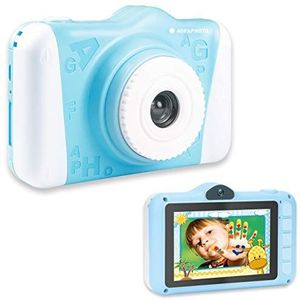 AGFA PHOTO Realikids Cam 2 digitale camera voor kinderen (12 MP, video, 3,5 inch LCD-display, fotofilter, selfiemodus, lithiumbatterij) blauw