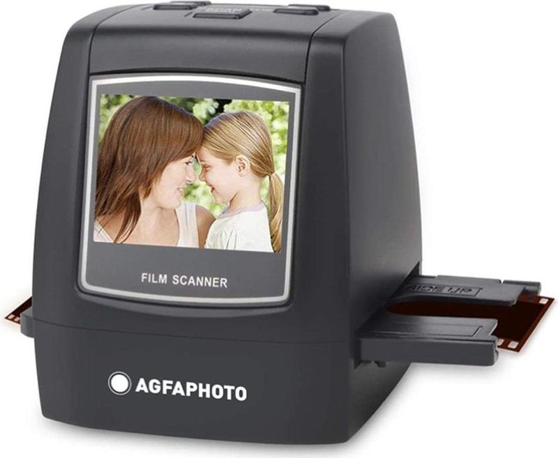 AGFAPHOTO - Realiview - Digitale Filmscanner - Zwart - 1800/3600 dpi, USB, Bluetooth, 2,4-inch LCD