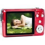 AGFA Photo Realishot DC8200 - Kompaktkamera, 18MP, Full HD Video, 2,7'' LCD-Bildschirm, 8-facher optischer Zoom, Lithium-Batterie und 16GB SD-Karte - Rot