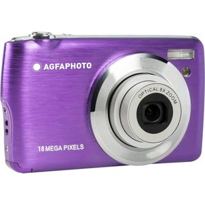 AGFA Realishot DC8200 Fotoapparaat, digitale camera, compacte camera (18 MP, Full HD, 2,7 inch LCD-display, 8 x optische zoom, lithium batterij en SD-kaart 16 GB), violet