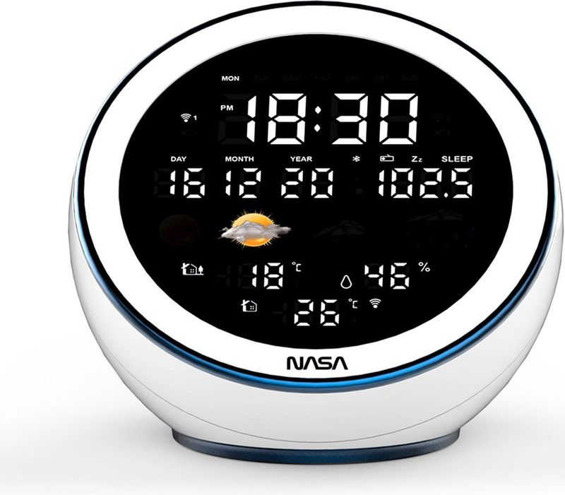Nasa - WSP1500 - Weerstation/Speaker - Wit - Bluetooth