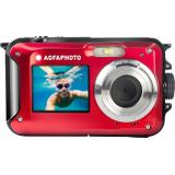 AGFA Photo Realishot WP8000 Digitale camera, waterdicht, 24 MP, Full HD-video, dubbel lcd-display, 16 x digitale zoom, digitale stabilisator, lithiumbatterij, rood