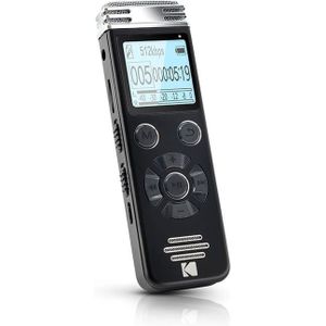 Kodak - VRC 450 - Voicerecorder - Zwart - 8 GB Intern Geheugen