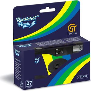 Realishot Flash - wegwerpcamera 27 opnames met flits - single use flash - alternatief voor quicksnap, lebox en fun saver