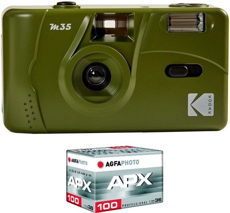 KODAK M35 - Digitale Camera - Zilver - 35 mm - Inclusief APX 100-film