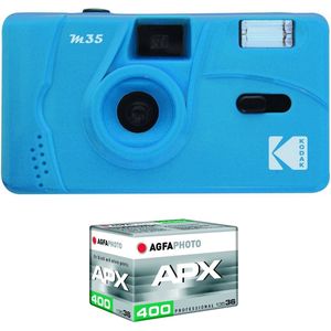 Kodak M35 - Analoge Camera (35mm) - Cerulean Blue - ISO 200/400 + fotorolletje