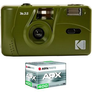 KODAK Oplaadbare camera M35-35 mm Leg het moment met stijl en gemak vast met deze oplaadbare camera, de ideale bondgenoot voor herinneringen in roze.