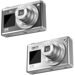 AGFA PHOTO Realishot DC9200 - Kompakte Digitalkamera, 24 MP, 4K Video, 10x optischer Zoom, Doppelbildschirm 2,8"" + 1,54"", CMOS-Sensor, Bildstabilisierung, Lithium-Batterie - Schwarz
