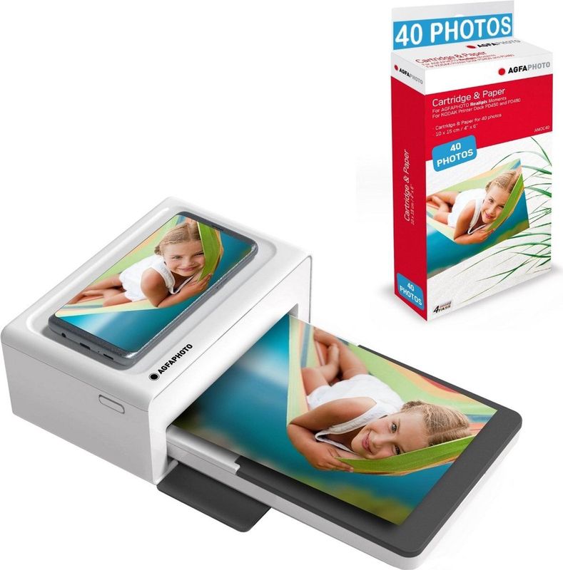 AGFA - Realipix Moments - Fotoprinter - Wit - 10 x 15 cm - Bluetooth-print