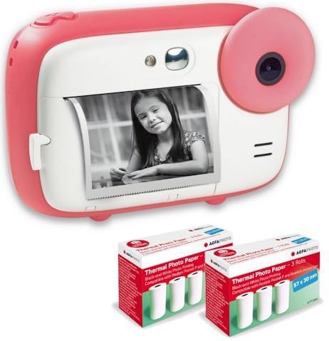 AGFA Photo Realikids Instant Cam - 6 Rollen Papier - Roze