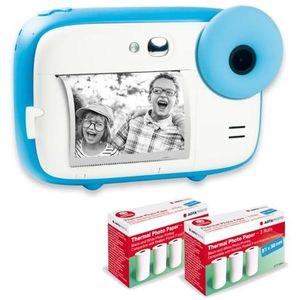 AGFA PHOTO Pack Realikids Instant Cam - Blauw - Inclusief 6 Rollen Papier