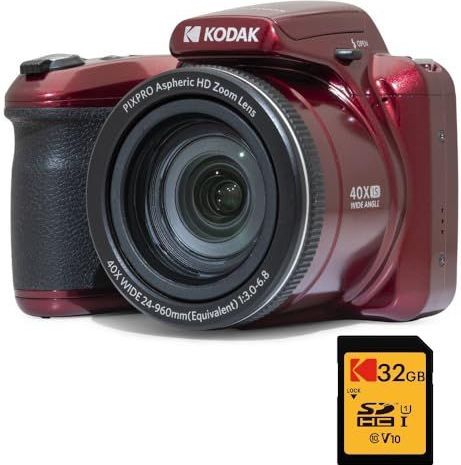 KODAK Pixpro Astro Zoom AZ405 Digitale Camera - Rood - 20 Megapixel - 40x Zoom