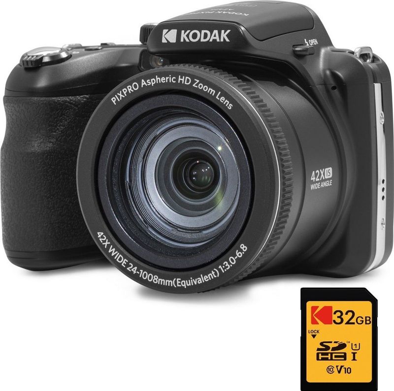 KODAK - Pixpro Astro Zoom AZ425 - Digitale Camera - Zwart - 42x Optische Zoom, 20 Megapixels, Full HD 1080p Video