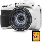 KODAK Pixpro Astro Zoom AZ425 Digitale camera Bridge, 42 x optische zoom, 24 mm groothoek, 20 megapixels, LCD 3, 1080p Full HD-video, Li-Ion-batterij, wit