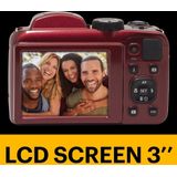 Kodak - Pixpro AZ255 - Digitale Camera - Rood - 16,35 MP - 25x Zoom - Full HD