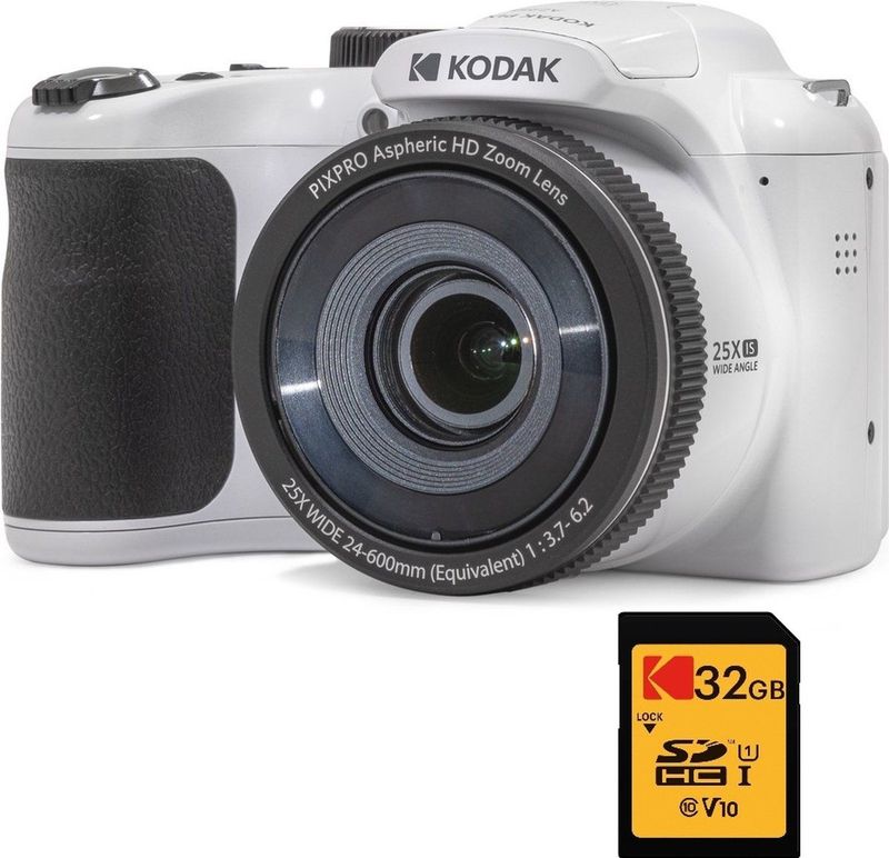 Kodak - Pixpro AZ255 - Camera - Wit - 16,35 MP - 25x Zoom - Full HD