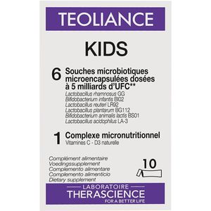 Voedingssupplement - Microbiotastammen en Vitaminen - 6 Stammen - 15% RI Vitamine C - 50% RI Vitamine D3