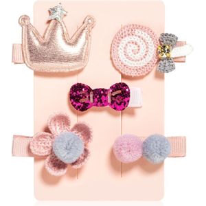 BrushArt KIDS Little princess hair clip set Haarspelden Pink