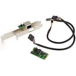 KALEA-INFORMATIQUE M2-controllerkaart (M.2 NGFF PCIe M Key of B+M Key) 1 GIGABIT ethernet LAN-poort, met beugels voor hoog en laag profiel