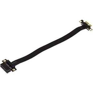 KALEA-INFORMATIQUE Type riser uitbreidingstafelkleed voor PCI Express x1 poort naar PCIe x1 poort met zachte gepantserde tafelkleden PCIe 3.0 compatibel. Totale lengte 23 cm
