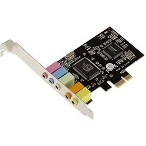 KALEA-INFORMATIQUE 5.1 KANAAL PCI Express-geluidskaart met CMedia CMI8738/PCI-SX en ASM1083-chipset - PCIe x1, hoog en laag profiel