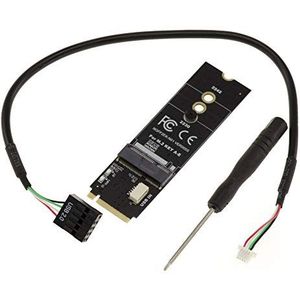 KALEA-INFORMATIQUE M2 E Key of E+A Key Card naar M.2 M Key Port Adapter voor WiFi, Bluetooth, Intel 7260 compatibele kaarten.