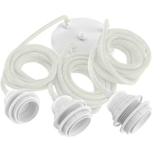 Lampfitting voor plafond - Wit - 3 fittings