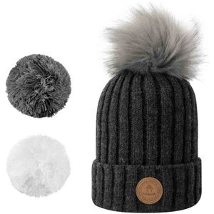 Cabaïa - Kir Royal Beanie - Muts - Grijs - Unisex