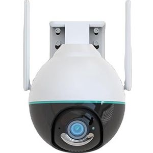 Daewoo Outdoor Camera voor buiten, draaibaar, wifi, EP506, 4 MP, bewegingsdetectie en tracking, POE-verbinding, geluidsdetectie, nachtzicht in kleur, filtering van menselijk lichaam