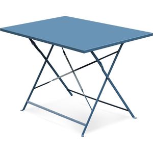 sweeek - Inklapbare bistrotafel - emilia rechthoek - 110x70cm rechthoekige tafel in gepoedercoat staal