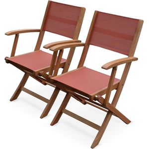 sweeek - Set van twee houten armstoelen