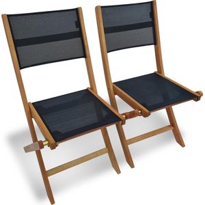 sweeek - Set van twee houten klapstoelen