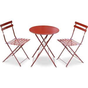 sweeek - Bistroset 2 stoelen, ronde tafel