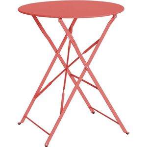 sweeek - Inklapbare bistrotafel - emilia - ronde tafel ø60cm in gepoedercoat staal
