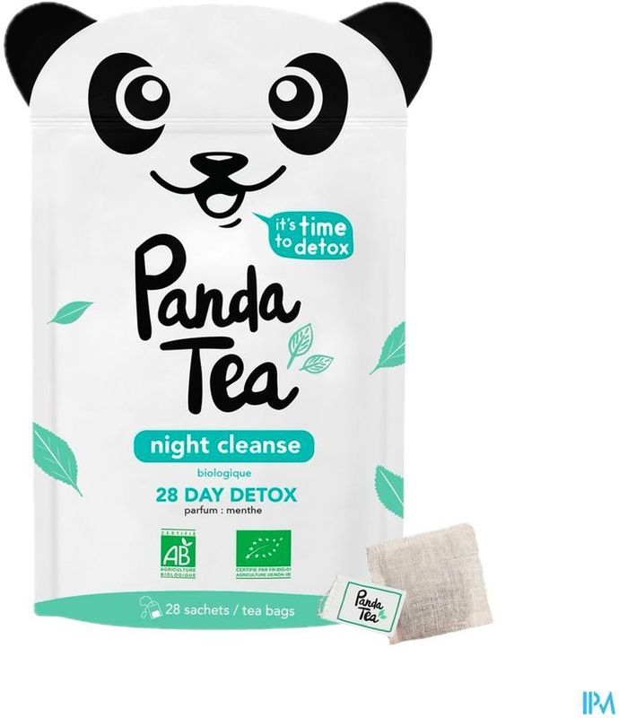 Panda - Night Cleanse - Instantthee - Kruidige Infusie - 28 Katoenen Zakjes