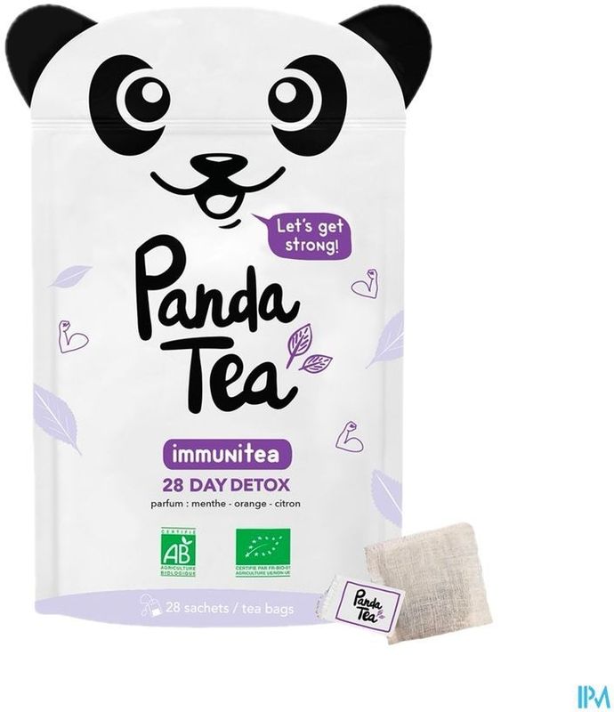 Panda - Immunitea - Instantthee - Groene Thee en Gember - 28 Zakjes