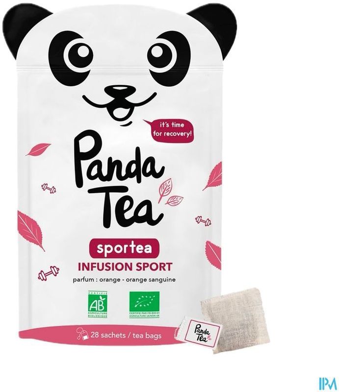 Panda - Sportea - Kruidenthee - Bloedsinaasappel - 28 Zakjes