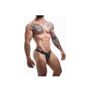 CUT4MEN - Emerald Clip Tanga Brief Heren Ondergoed - XL - Zwart